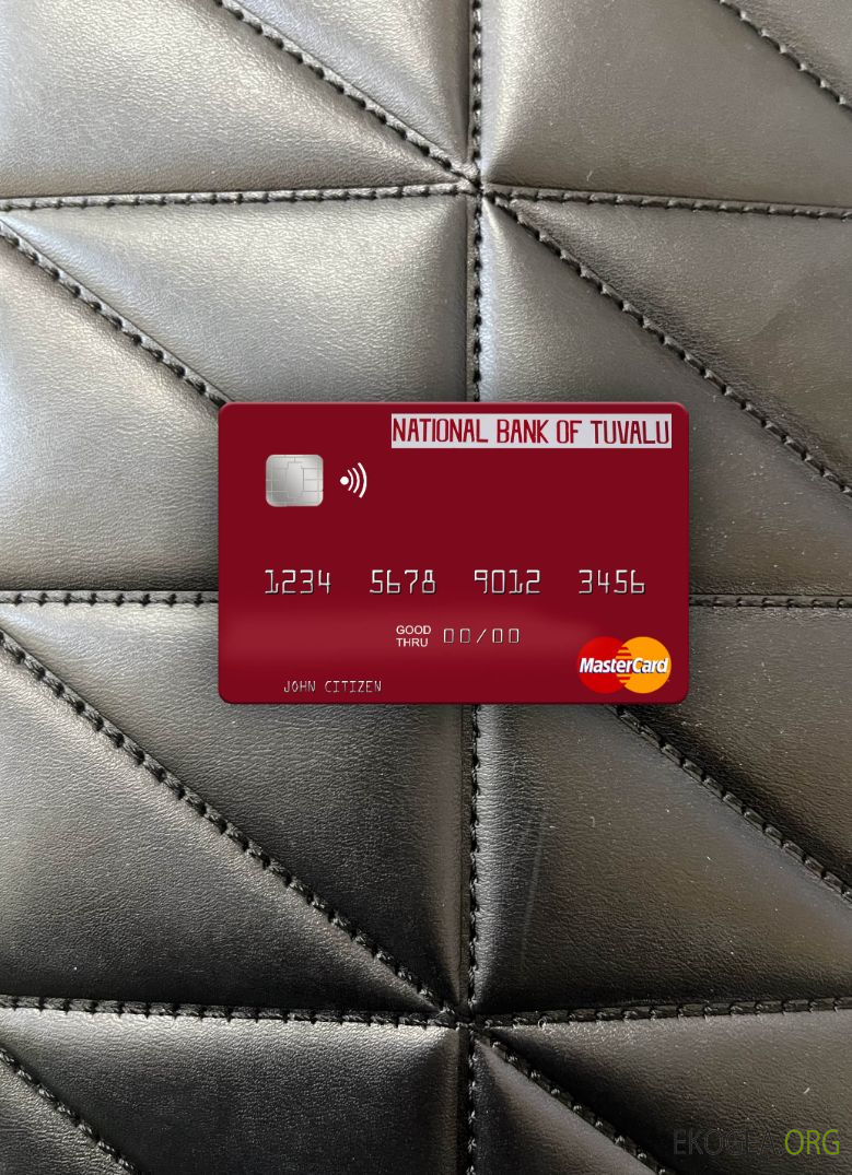 Banque nationale de Tuvalu de Tuvalu mastercard photolook recto